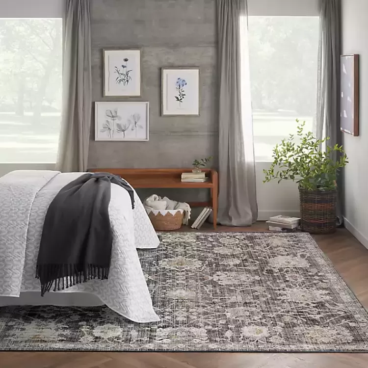 Vintage Charcoal Oushak Area Rug, 8x10>Kirklands Home Cheap