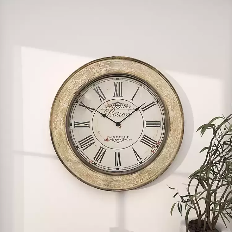 vintage_cream_rust_round_framed_wall_clock_10.webp Vintage Cream Rust Round Framed Wall Clock>Kirklands Home Cheap