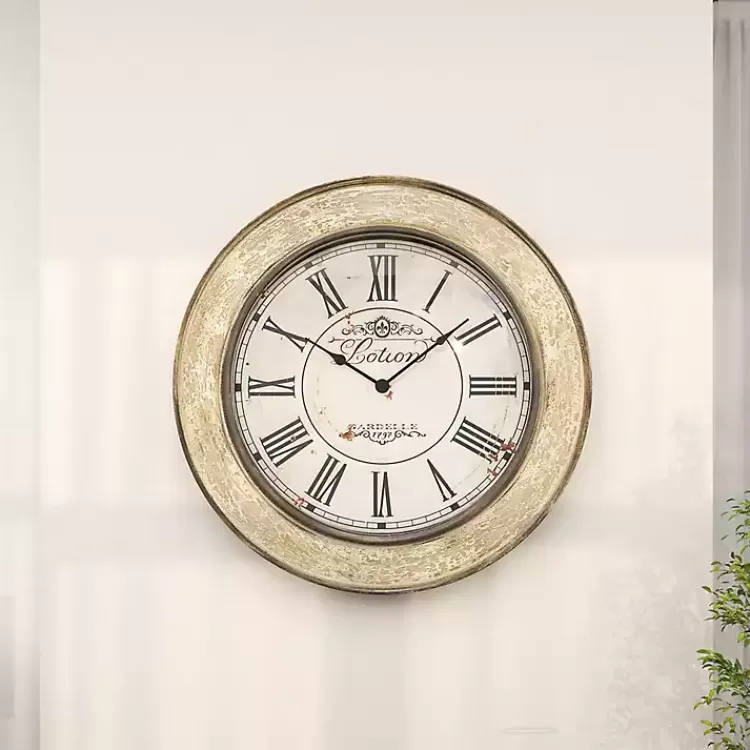 vintage_cream_rust_round_framed_wall_clock_9.webp Vintage Cream Rust Round Framed Wall Clock>Kirklands Home Cheap