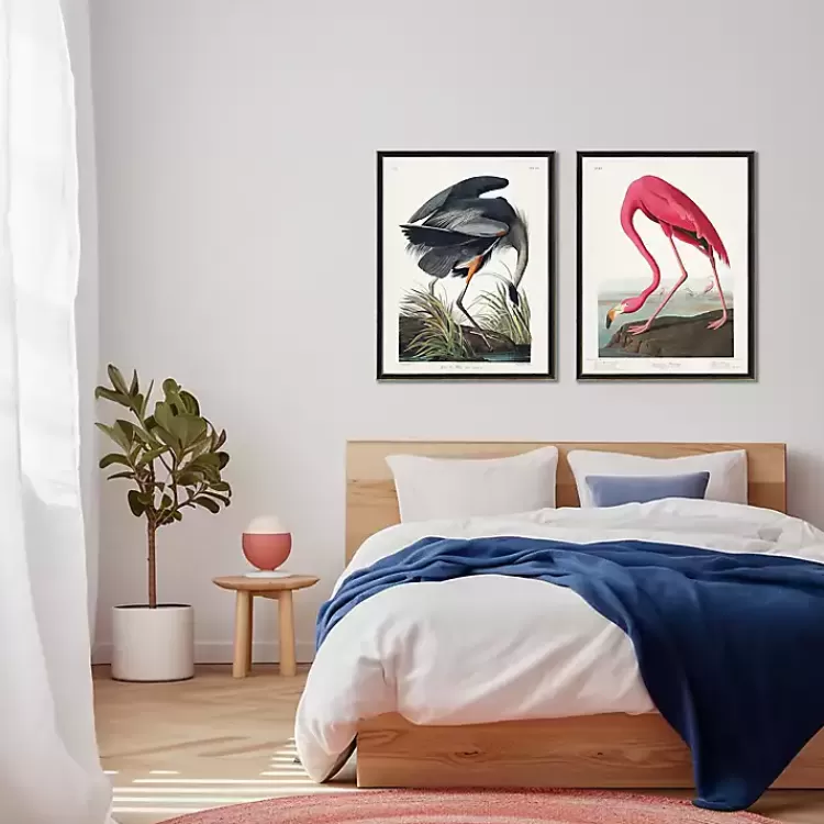 Vintage Flamingo Bookplate Framed Art Print>Kirklands Home Shop