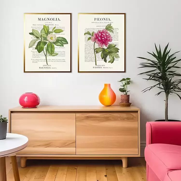 Vintage Floral Diagram Framed Art Prints, Set of 2>Kirklands Home Hot