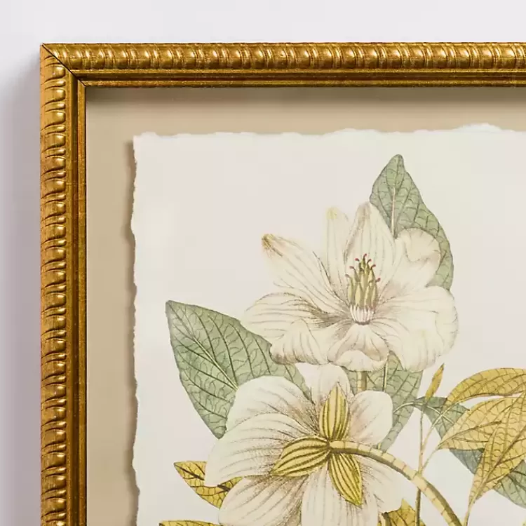 Vintage Floral Gold Framed Art Print>Kirklands Home Clearance