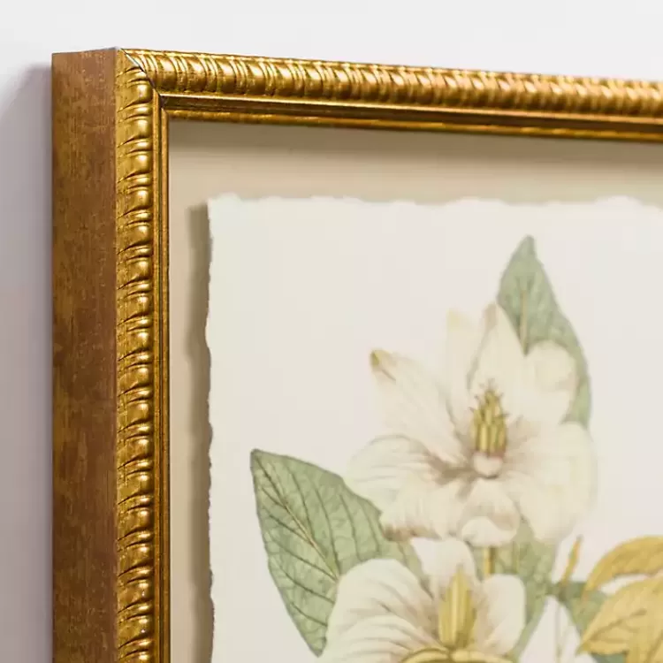 Vintage Floral Gold Framed Art Print>Kirklands Home Clearance