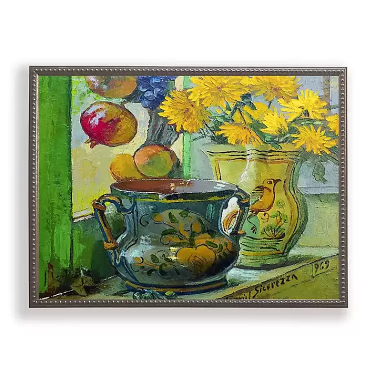Vintage Floral III Beaded Framed Art Print>Kirklands Home Flash Sale