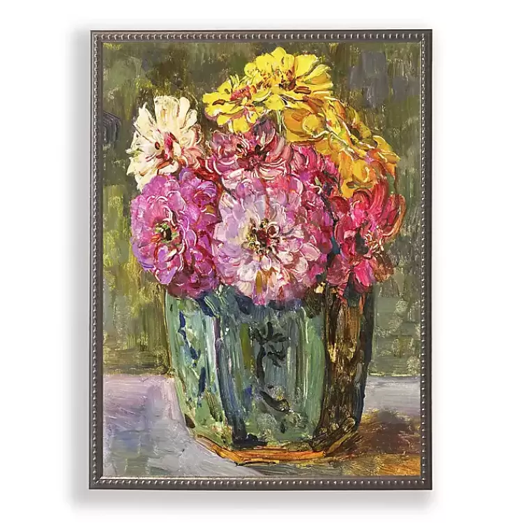 Vintage Floral IV Beaded Framed Art Print>Kirklands Home New