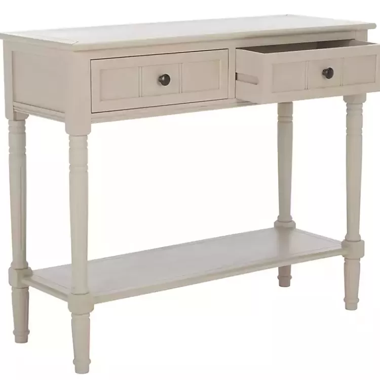 vintage_gray_drawer_samantha_console_table_4.webp Vintage 2-Drawer Samantha Console Table>Kirklands Home Best