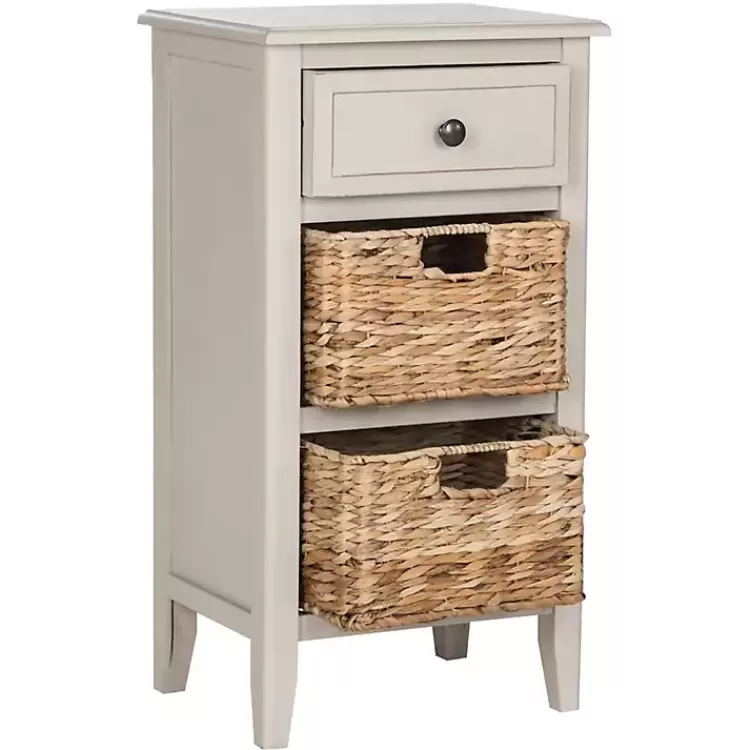 Vintage Wood Baskets Everly Accent Table>Kirklands Home Online