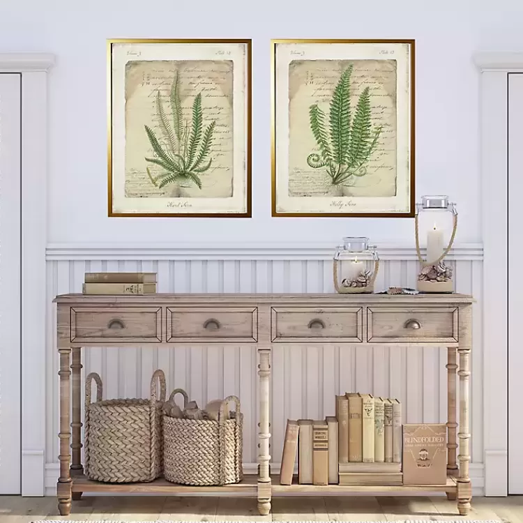 Vintage Green Ferns Framed Art Prints, Set of 2>Kirklands Home Flash Sale
