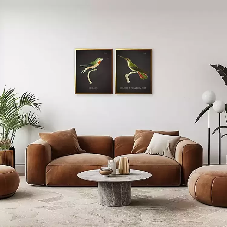 Vintage Hummingbird IV 2-pc. Framed Art Print Set>Kirklands Home Hot