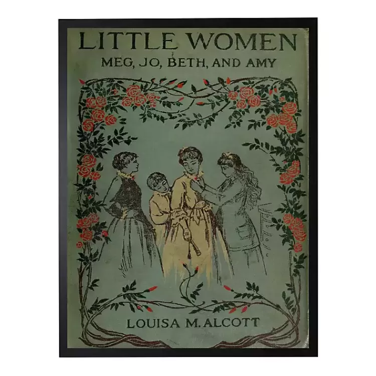 Vintage Little Women Book Cover Framed Wall Art>Kirklands Home Best
