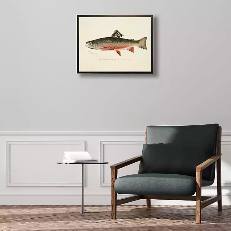 Vintage Male Book Trout Framed Art Print>Kirklands Home Store