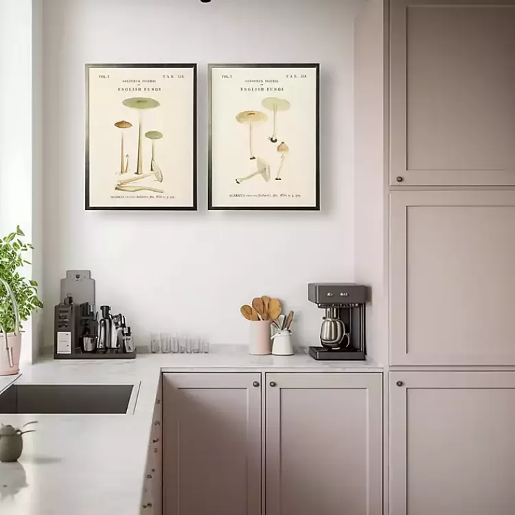 Vintage Mushrooms I Framed Art Prints, Set of 2>Kirklands Home Store
