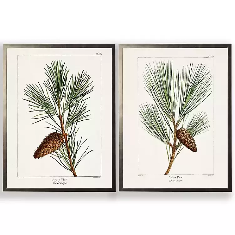Vintage Pine Leaves Framed Art Prints, Set of 2>Kirklands Home Online