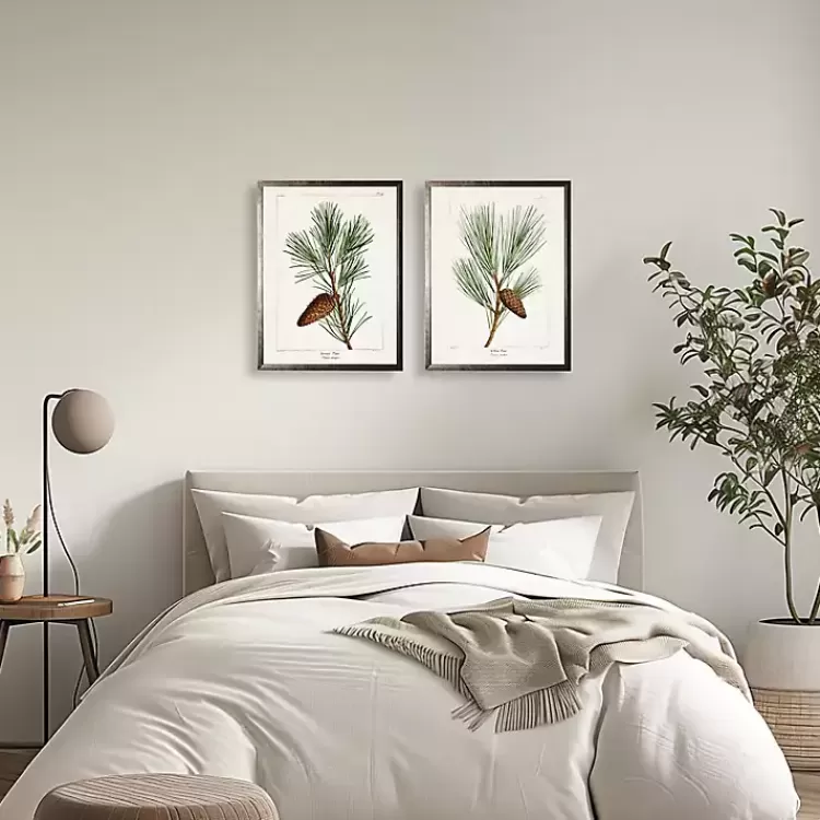 Vintage Pine Leaves Framed Art Prints, Set of 2>Kirklands Home Online