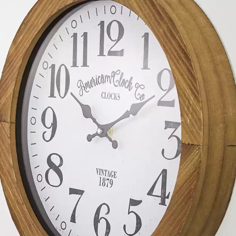 Vintage Pocket Watch Wooden Wall Clock>Kirklands Home Cheap