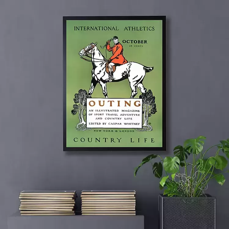 Vintage Polo Magazine Cover Framed Wall Art>Kirklands Home Flash Sale