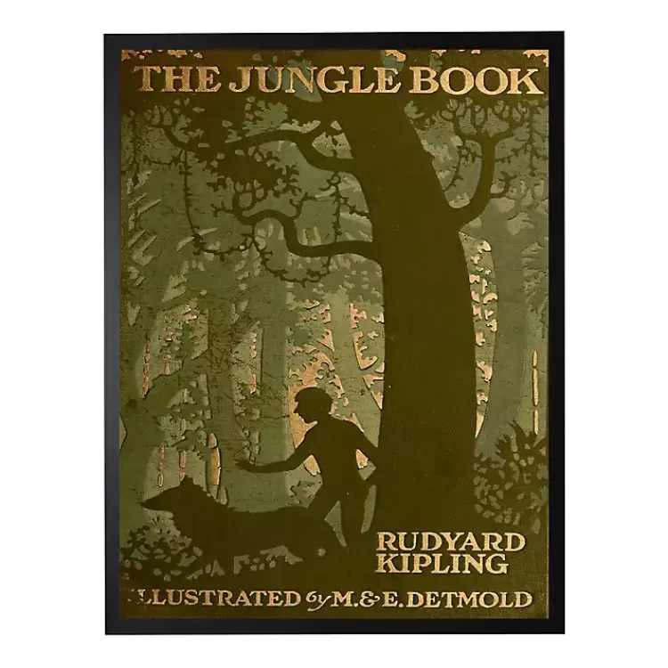 Vintage The Jungle Book Cover Framed Wall Art>Kirklands Home Shop
