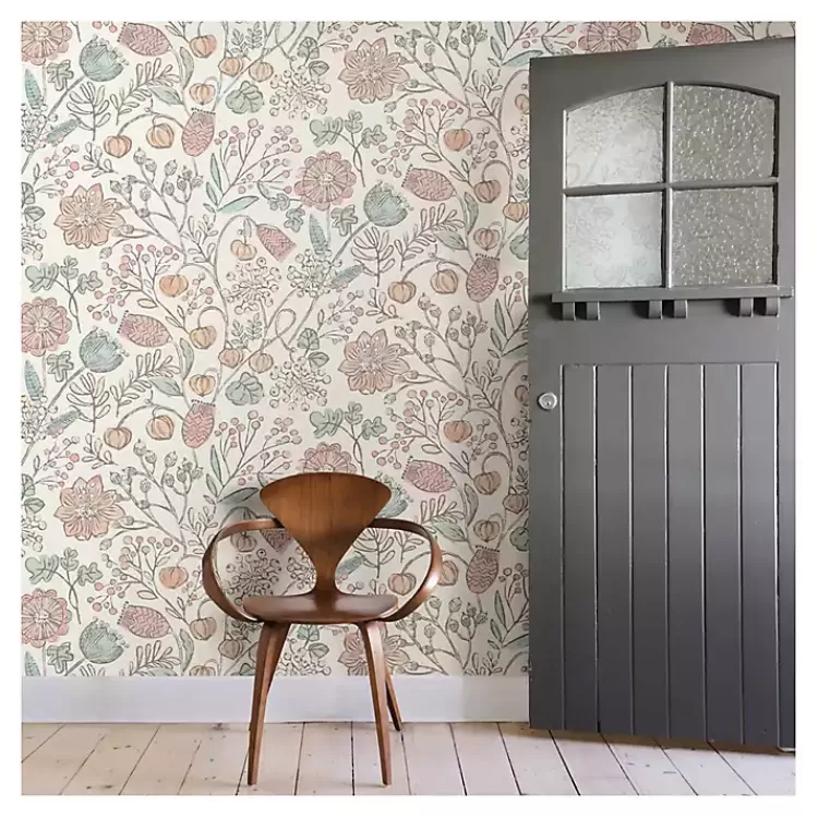 Vintage Woodland Floral Peel & Stick Wallpaper>Kirklands Home Cheap