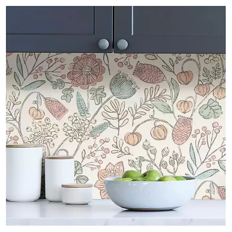 Vintage Woodland Floral Peel & Stick Wallpaper>Kirklands Home Cheap