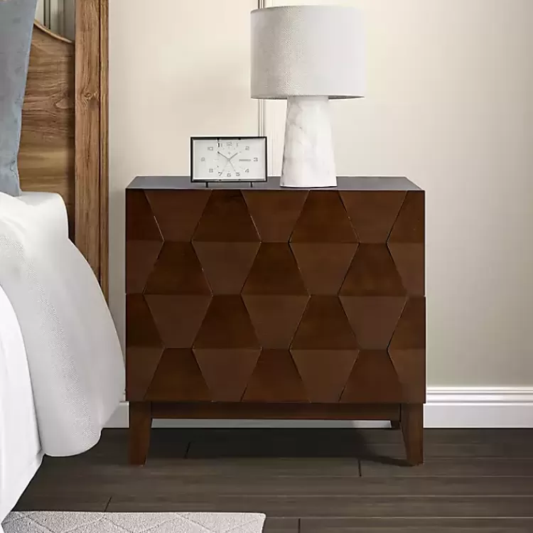 walnut_geometric_drawer_charging_nightstand_2.webp Walnut Geometric 2-Drawer Charging Nightstand>Kirklands Home Discount