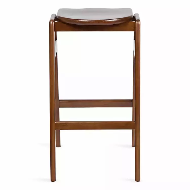 walnut_wood_backless_bar_stool_4.webp Walnut Wood Backless Bar Stool>Kirklands Home Online