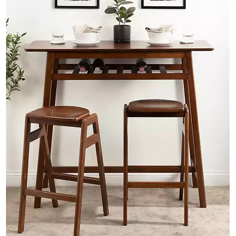 walnut_wood_backless_bar_stool_6.webp Walnut Wood Backless Bar Stool>Kirklands Home Online