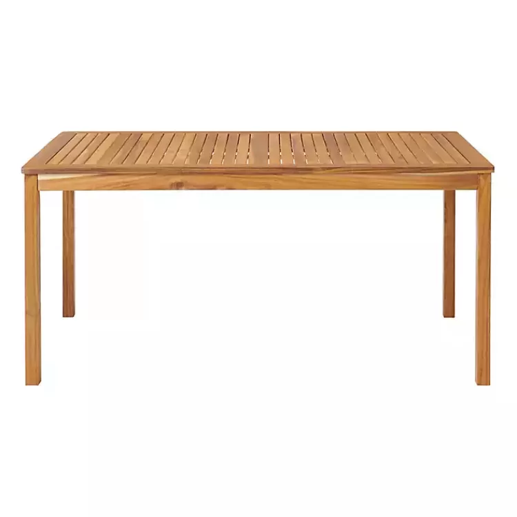 warm_acacia_wood_slatted_pc_outdoor_dining_set_3.webp Warm Acacia Wood Slatted 5-pc. Outdoor Dining Set>Kirklands Home Hot