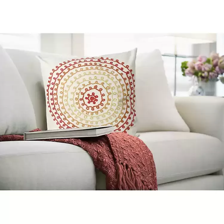 Warm Lamontage Swirl Outdoor Throw Pillow>Kirklands Home New