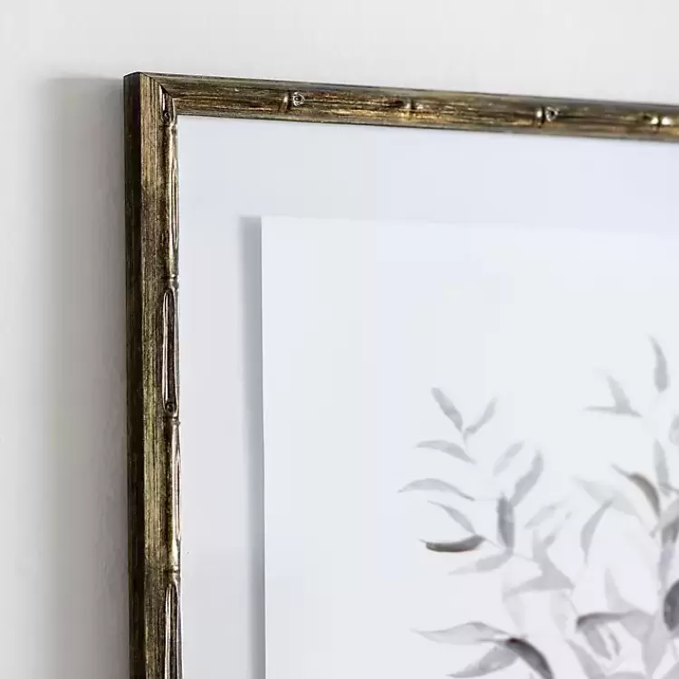 Watercolor Bamboo Leaves Framed Art Print>Kirklands Home Online