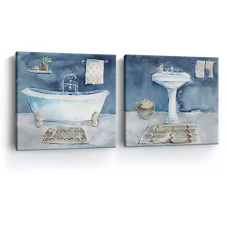 watercolor_bathroom_canvas_art_prints_set_of__2.webp Watercolor Bathroom Canvas Art Prints, Set of 2>Kirklands Home Discount