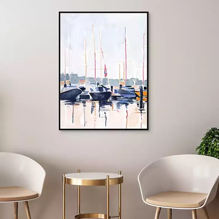watercolor_boat_club_framed_canvas_art_print_3.webp Watercolor Boat Club Framed Canvas Art Print>Kirklands Home Cheap