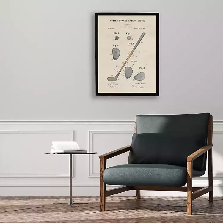 Watercolor Golf Club Framed Art Print>Kirklands Home Fashion