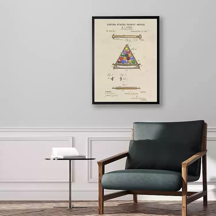Watercolor Pool Ball Frame Framed Art Print>Kirklands Home Flash Sale