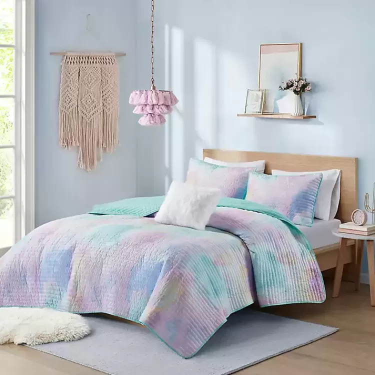 Watercolor Tie-Dye 4-pc. Full/Queen Quilt Set>Kirklands Home Cheap