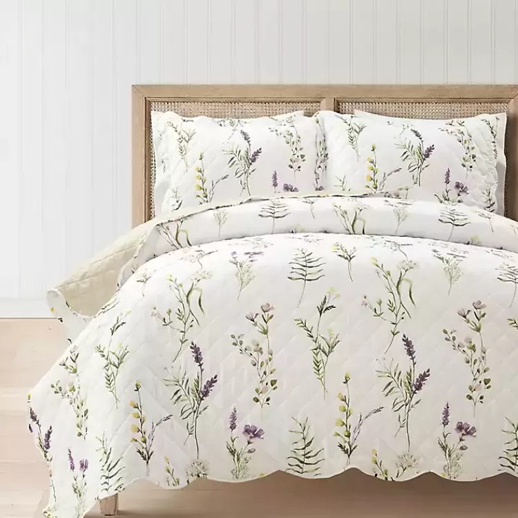 Watercolor Wildflower 3-pc. Full/Queen Quilt Set>Kirklands Home Flash Sale