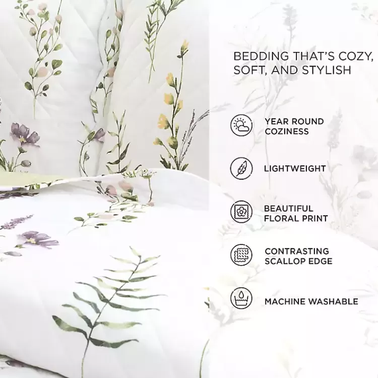 Watercolor Wildflower 3-pc. King Quilt Set>Kirklands Home Best