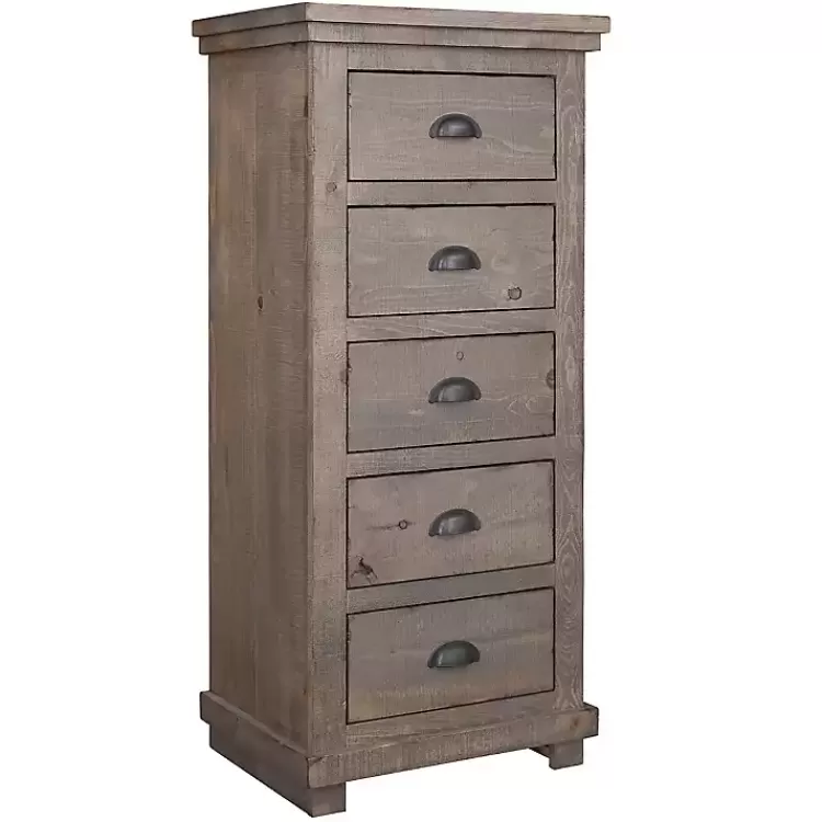 Weathered Wooden 5-Drawer Willow Chest>Kirklands Home Sale