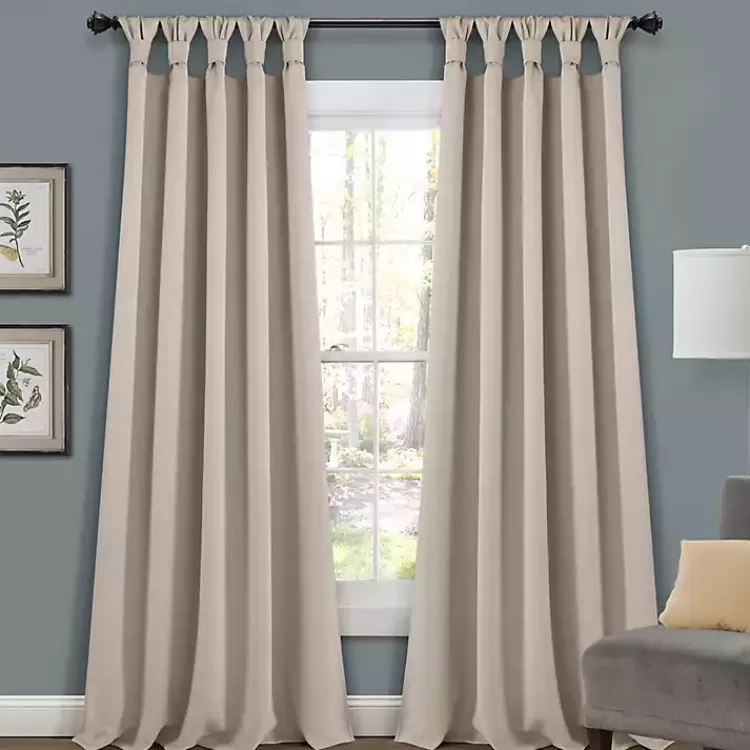Wheat Knotted Curtain Panel Set, 84 in.>Kirklands Home Discount
