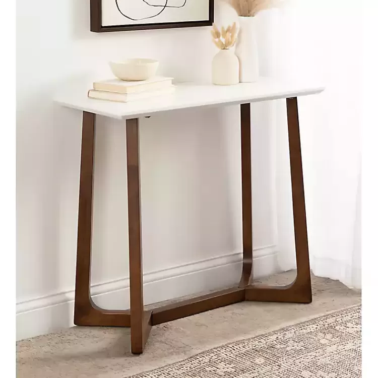 white_and_walnut_olivia_console_table_5.webp and Walnut Olivia Console Table>Kirklands Home Clearance