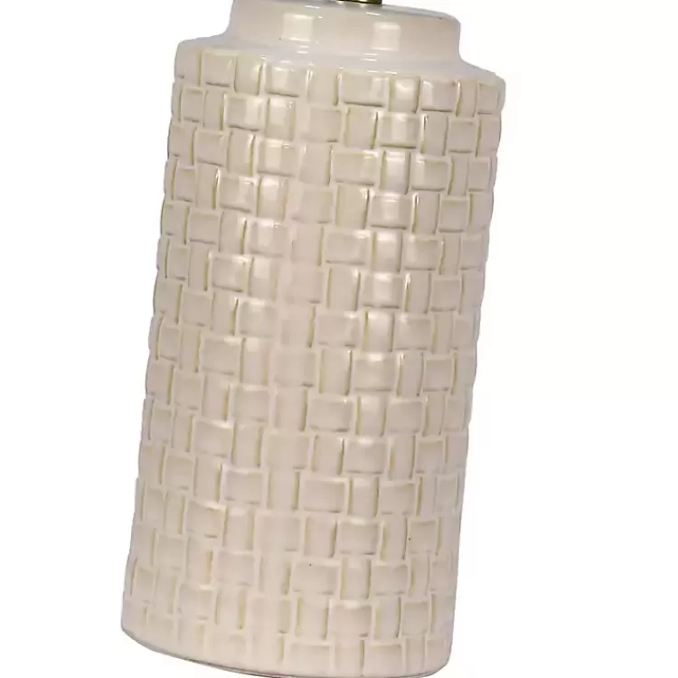 white_basket_weave_ceramic_table_lamps_set_of__2.webp Basket Weave Ceramic Table Lamps, Set of 2>Kirklands Home Shop