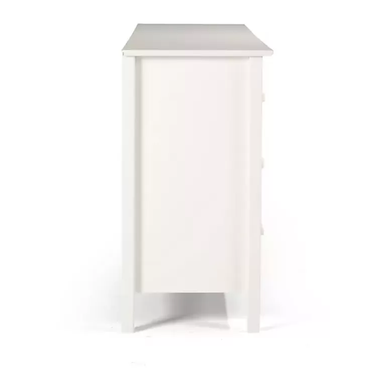 white_brazilian_pine_wood_drawer_dresser_4.webp Brazilian Pine Wood 6-Drawer Dresser>Kirklands Home Flash Sale
