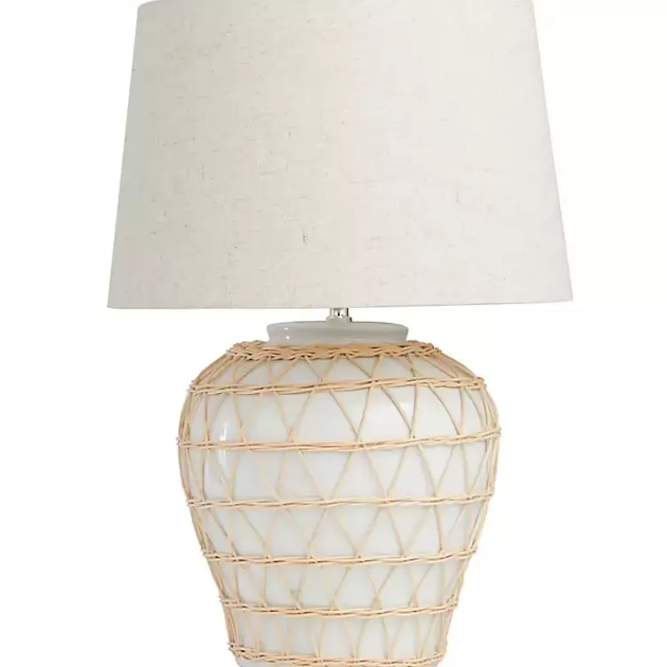 Ceramic and Jute Woven Table Lamp>Kirklands Home New