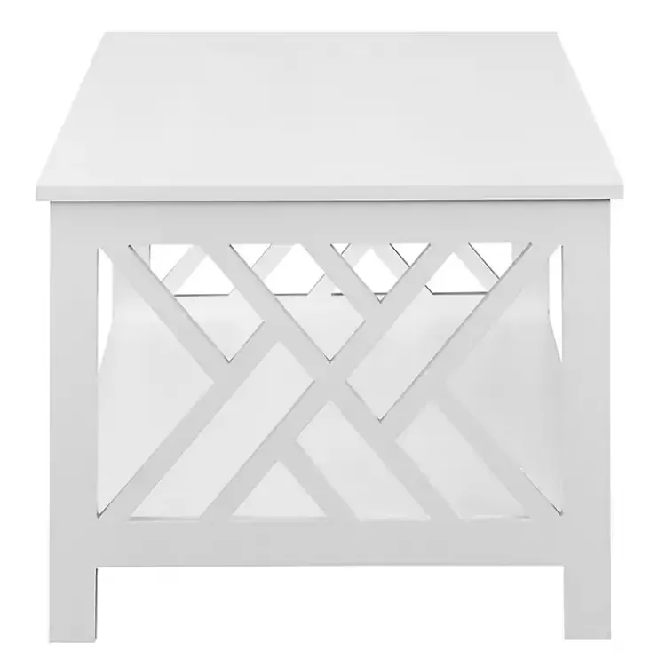 white_cutout_sides_coffee_table_3.webp Cut-Out Sides Coffee Table>Kirklands Home Cheap
