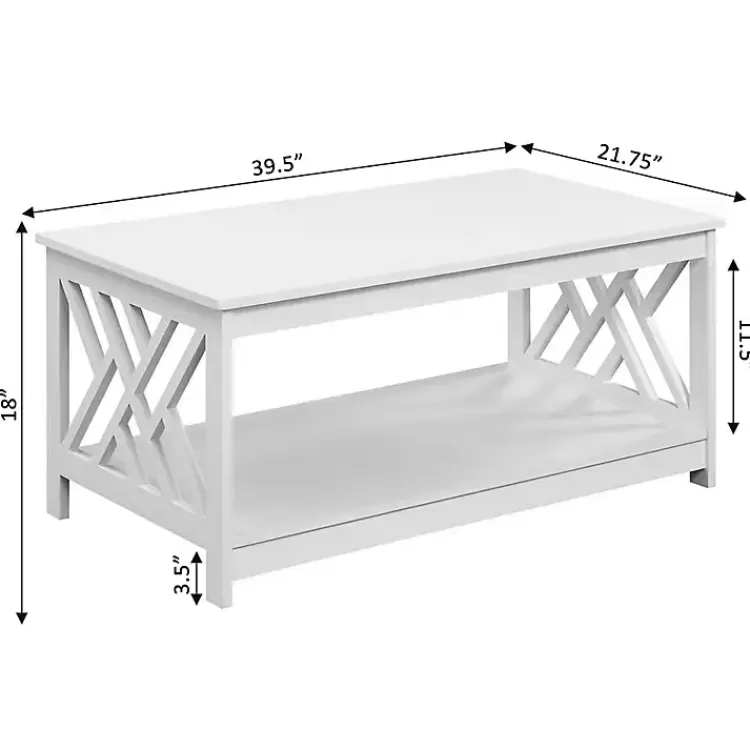 white_cutout_sides_coffee_table_4.webp Cut-Out Sides Coffee Table>Kirklands Home Cheap