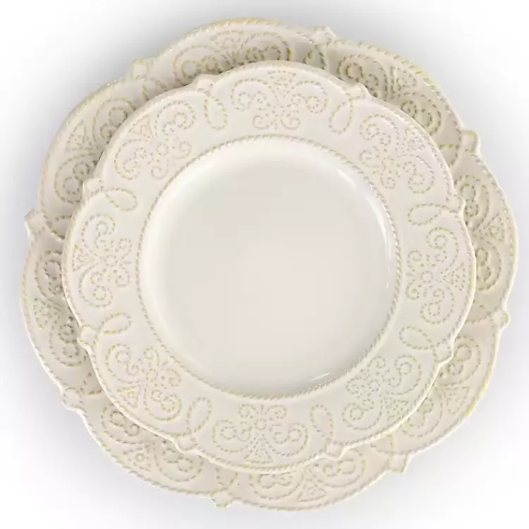 white_embossed_scalloped_pc_dinnerware_set_8.webp Embossed Scalloped 16-pc. Dinnerware Set>Kirklands Home Hot