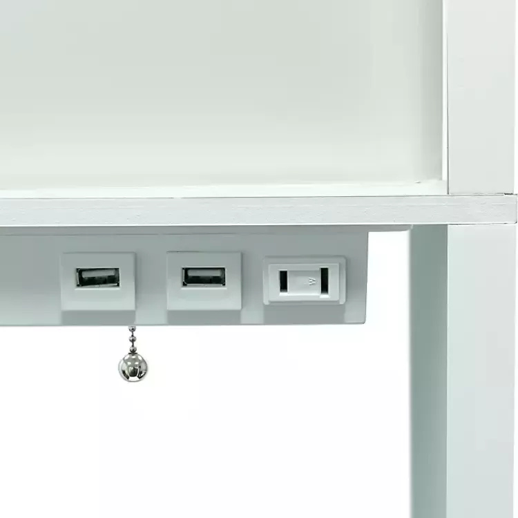 Etagere Shelf Charging Floor Lamp>Kirklands Home Store