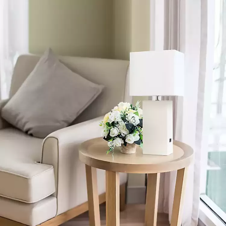 white_faux_leather_charging_table_lamp_5.webp Faux Leather Charging Table Lamp>Kirklands Home Online