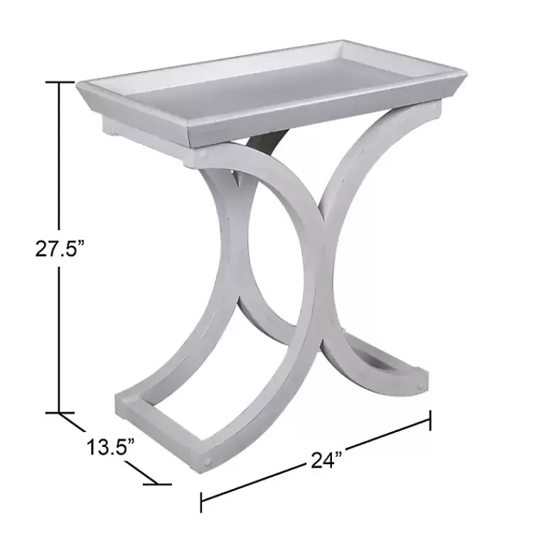 white_fir_wood_curved_tray_ctable_7.webp Fir Wood Curved Tray C-Table>Kirklands Home Online
