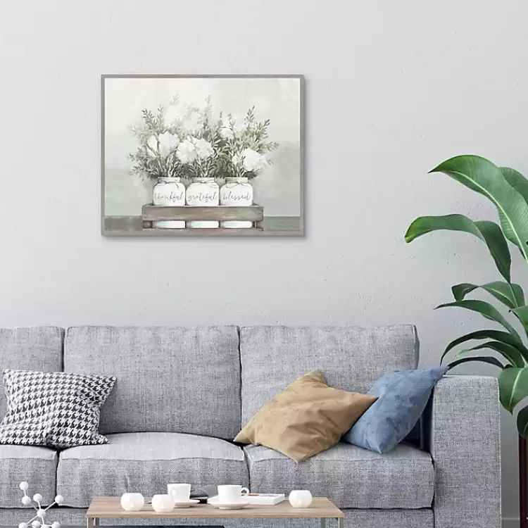 Flower Jars Framed Canvas Art Print>Kirklands Home New