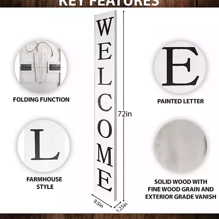 Foldable Welcome Porch Board>Kirklands Home Store